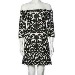 Brand New Anne Fontaine Russia Embroidered Applique Tulle Dress